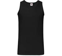 Fruit of the Loom - Camiseta Básica de Tirantes para Hombre (Pequeña (S)/Negro)