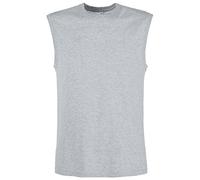 Fruit of the Loom - Camiseta Básica sin Mangas para Hombre (M/Gris Jaspeado)
