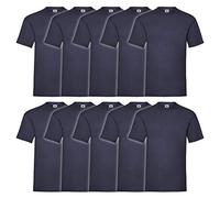 Fruit of The Loom Camiseta clásica de béisbol de Manga Corta para Hombre, Azul Marino, L