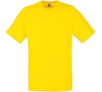 Fruit of the Loom - Camiseta de algodón Amarillo amarillo S