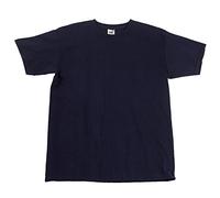 Fruit of the Loom - Camiseta de algodón de manga corta azul Deep Navy M