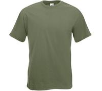 Fruit of the Loom - Camiseta de algodón de manga corta verde verde oliva XXL