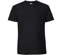 Fruit of the Loom - Camiseta de algodón para Hombre (3XL /Negro)