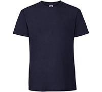 Fruit of the Loom - Camiseta de algodón para Hombre (S/Azul Marino)