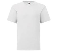 Fruit of the Loom - Camiseta de Manga Corta Original niños (14-15 Años/Blanco)