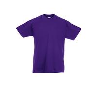 Fruit of the Loom Camiseta de Manga Corta Original Niños (3-4 Años/Púrpura)