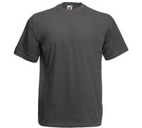 Fruit of the Loom. Camiseta de manga corta para hombre Light Graphite XL
