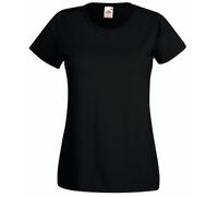 Fruit Of The Loom - Camiseta de manga corta para mujer negro Large