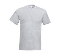 Fruit of the Loom Camiseta de manga corta Superpremium para hombre, gris, M