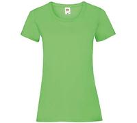 Fruit of the Loom- Camiseta de Manga Corta Valueweight para Mujer (XL) (Lima)