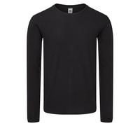 Fruit of the Loom - Camiseta de Manga Larga Iconic 150 para Hombre