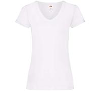 Fruit Of The Loom - Camiseta de mujer de manga corta Bianco XXL