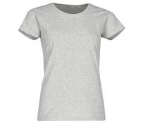 Fruit of the Loom Camiseta de mujer Valueweight para mujer, 100 % algodón, corte femenino, camiseta básica de manga corta, perfecta para el día a día, eventos y acabado textil, gris, M