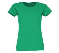 Fruit of the Loom Camiseta de mujer Valueweight para mujer, 100 % algodón, corte femenino, camiseta básica de manga corta, perfecta para el día a día, eventos y acabado textil, Kelly Green, XL