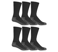 Fruit of the Loom - Camiseta de Pack de 6 Heavy Duty acolchada calcetines