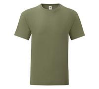 Fruit of the Loom - Camiseta emblemática de la Marca para Hombre Caballero (M) (Verde Oliva Clásico)