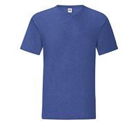 Fruit of the Loom - Camiseta emblemática de la Marca para Hombre Caballero (S) (Real Jaspeado)