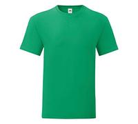 Fruit of the Loom - Camiseta emblemática de la Marca para Hombre Caballero (S) (Verde Kelly)