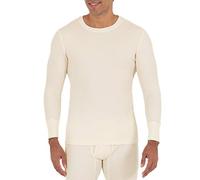 Fruit of The Loom Men's Recycled Waffle Thermal Underwear Crew Top (1 and 2 Packs), Natural, 2X-Large