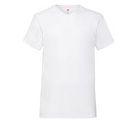 Fruit of the Loom Camiseta ligera de algodón con cuello en V hombre Top algodón