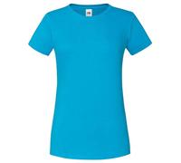 Fruit of the Loom Camiseta Mujer Algodón Lisa Cuello Redondo Jersey
