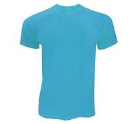 Fruit of the Loom - Camiseta Original de Manga Corta para Hombre - Modelos Screen Stars (L) (Azul Azure)