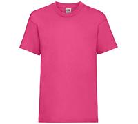 Fruit of the Loom Camiseta original T. para niño, fucsia, 3-4 Años
