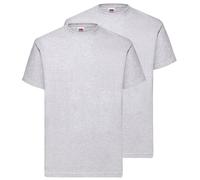 Fruit of the Loom Camiseta para hombre de tejido económico de peso medio, paquete de 5 unidades, M