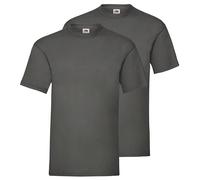 Fruit of the Loom Camiseta para hombre de tejido económico de peso medio, paquete de 5 unidades, S