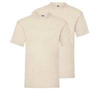 Fruit of the Loom Camiseta para hombre de tejido económico de peso medio, paquete de 5 unidades, S