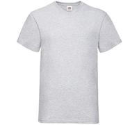 Fruit Of The Loom - Camiseta para hombre, manga corta, cuello de pico Graphite clair XX-Large
