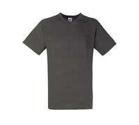 Fruit Of The Loom - Camiseta para hombre, manga corta, cuello de pico Graphite clair XX-Large