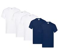 Fruit of the Loom Camiseta para hombre original de la marca, paquete de 5 unidades, M