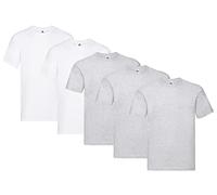 Fruit of the Loom Camiseta para hombre original de la marca, paquete de 5 unidades, XL