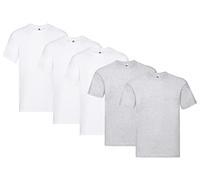 Fruit of the Loom Camiseta para hombre original de la marca, paquete de 5 unidades, XL