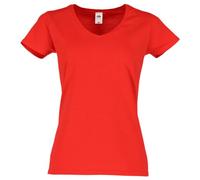 Fruit of the Loom Camiseta para mujer Iconic 150 V Neck