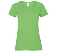 Fruit of The Loom Camiseta para mujer Valueweight Lady (5 unidades), lima, L