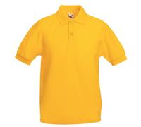 Fruit of the Loom Camiseta Polo Escolar Sencilla Para Niños Sin Logo