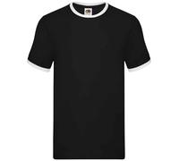 Fruit of the Loom Camiseta Ringer De Manga Corta S-3XL
