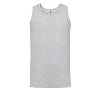 Fruit of the Loom - Camiseta sin Mangas para Hombre, Talla Grande, Color Gris