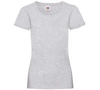 Fruit of The Loom Camiseta Valueweight 5 para Mujer, Gris (Gris Jaspeado 94), 40