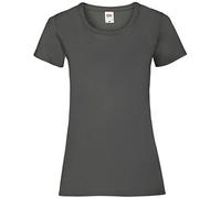 Fruit of The Loom Camiseta Valueweight 5 para Mujer, Gris (Light Graphite GL), 42