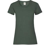 Fruit of The Loom Camiseta Valueweight 5 para Mujer, Verde (Verde Botella 38), 44