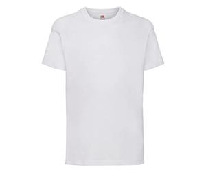 Fruit of the Loom - Camiseta y gorro para niñas, blanco, 4 Años