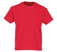 Fruit of the Loom - Camisetas para niño (paquete de 5 unidades, 61-019-0), rosso, 12-13 Años