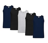 Fruit of the Loom Chaleco ligero para hombre (paquete de 5 unidades), XXL