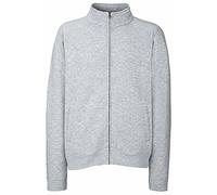 Fruit of the Loom - Chaqueta/Sudadera con Cremallera Completa Modelo Sweat Hombre Caballero (Mediana (M)) (Gris)