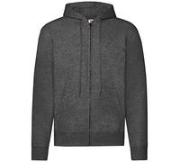 Fruit of the Loom Clásico Sudadera con Capucha, Oscuro Heather Gris, S para Hombre