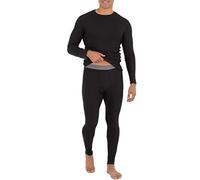 Fruit of The Loom - Conjunto de Ropa Interior térmica reciclada para Hombre (Parte Superior e Inferior), Negro -, Medium