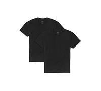 Fruit of the Loom Eversoft Cotton T-Shirts, Breathable & Moisture Wicking with Odor Control, Sizes S-4x Camiseta, Pocket-Pack De 2-Negro, L Hombre